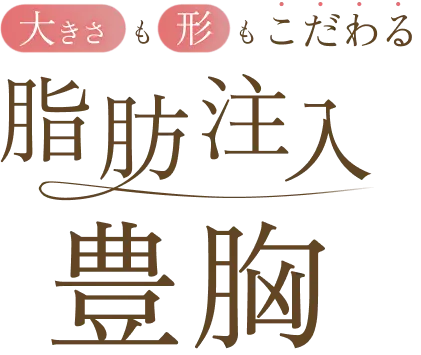 大きさも形もこだわる脂肪注入豊胸